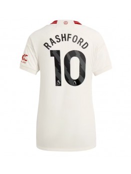 Billige Manchester United Marcus Rashford #10 Tredjedrakt Dame 2023-24 Kortermet